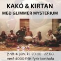 Kakó & Kirtan með Glimmer Mysterium 4. júní kl. 20.00